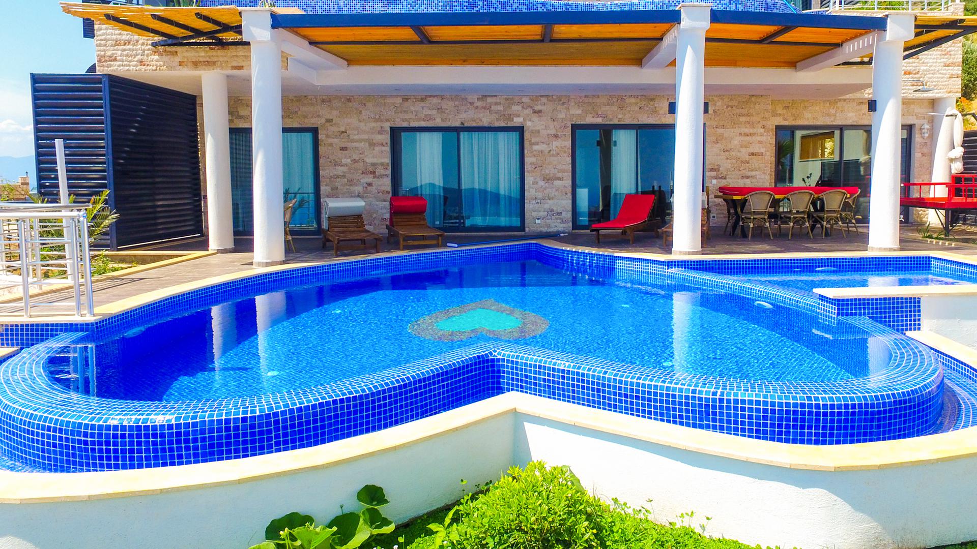 Villa Stone Heart in Akbel, with Private Pool
