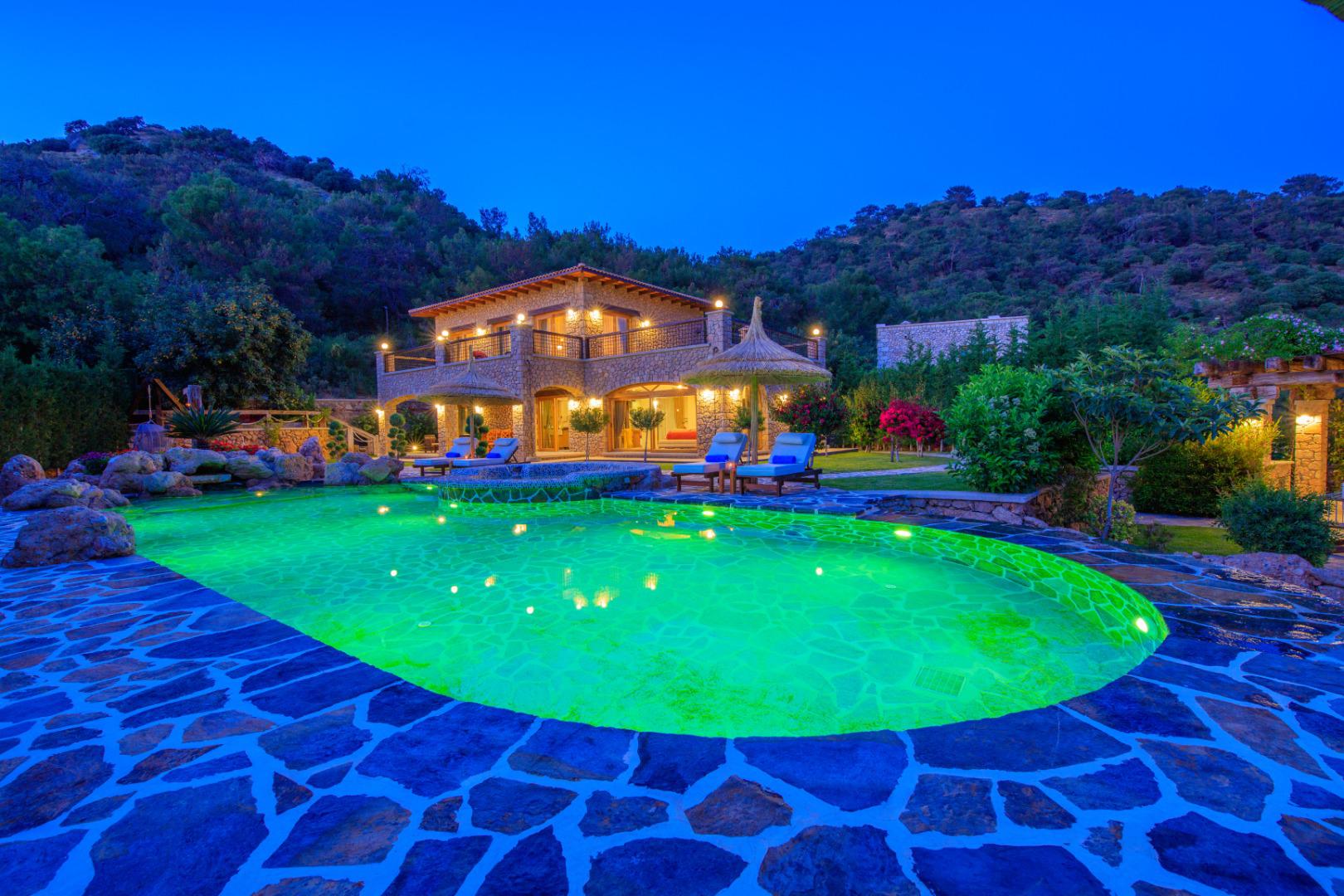 Villa Elmali in Kayakoy, with Private Pool