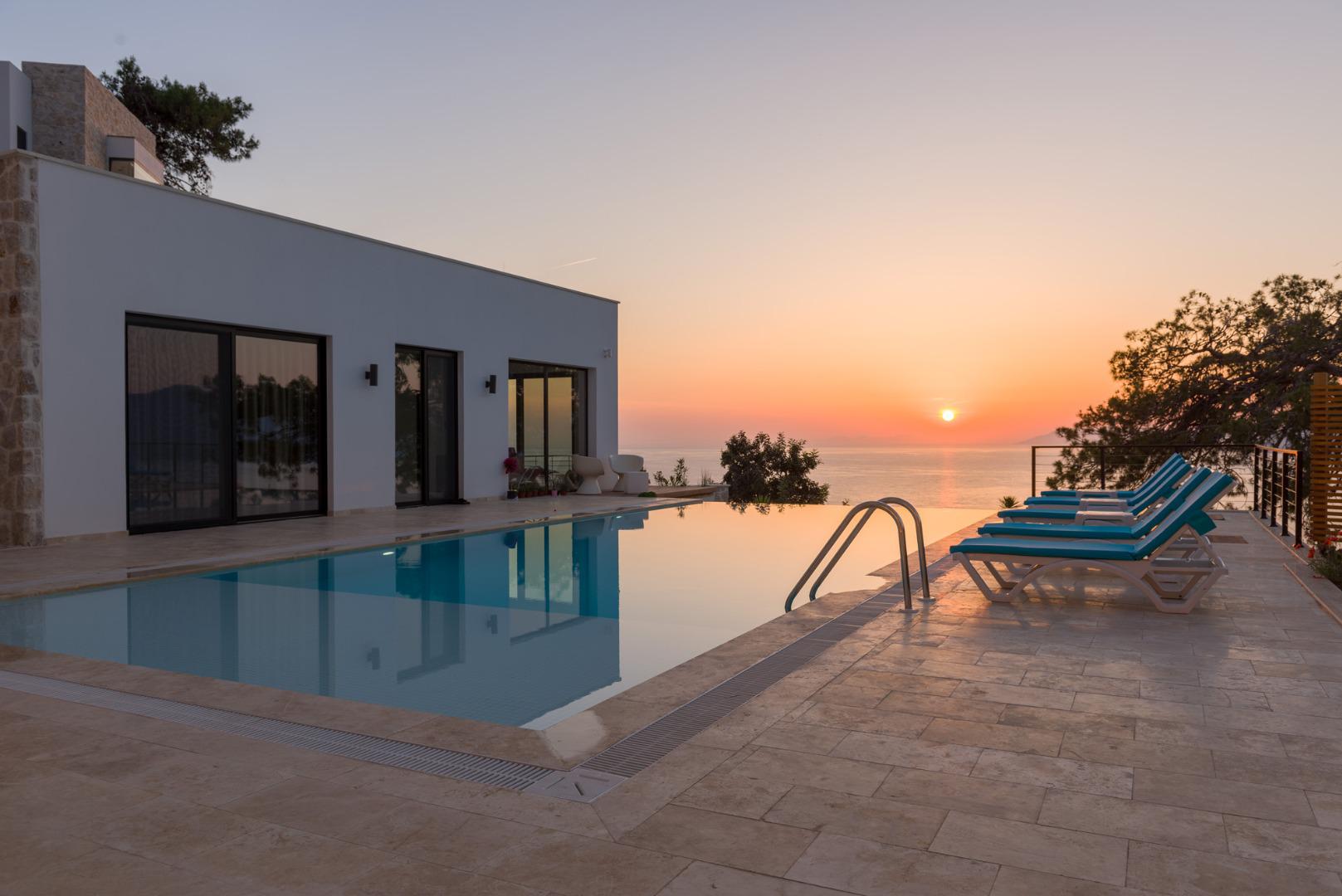 Villa White House in Faralya, with Private Pool