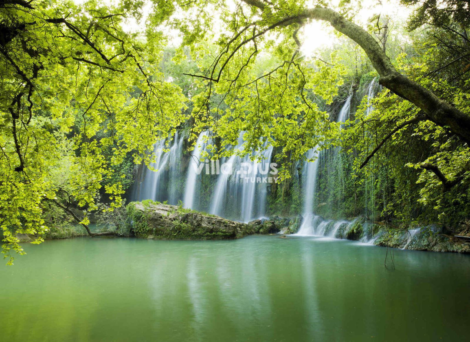 magnificent view of kurşunlu waterfall in antalya