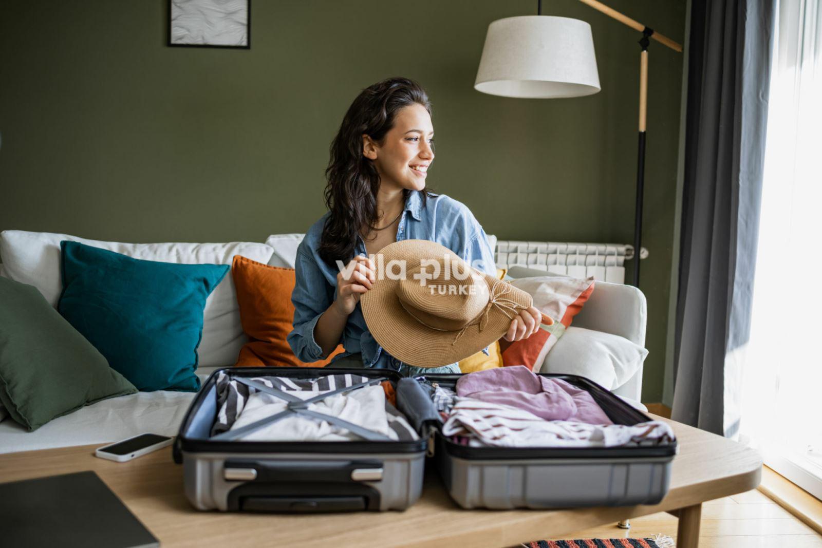 woman packing for holiday