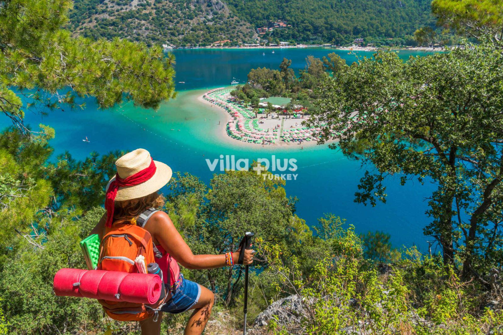 a woman hiking on the Lycian Way